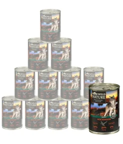 Dehner Wild Nature Nassfutter für Hunde Hochmoor Adult, Ente