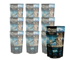 Dehner Wild Nature Nassfutter für Hunde Mono-Protein Adult, Lachs
