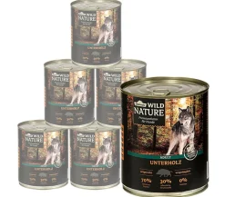 Dehner Wild Nature Nassfutter für Hunde Unterholz Adult, Wildschwein