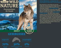 Dehner Wild Nature Nassfutter für Hunde Gebirgssee Adult, Lachs