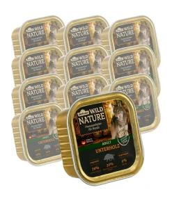 Dehner Wild Nature Nassfutter für Hunde Unterholz Adult, 11 x 150 g