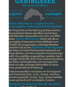 Dehner Wild Nature Nassfutter für Katzen Gebirgssee Adult, Lachs & Forelle, 16 x 85 g