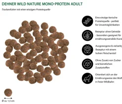 Dehner Wild Nature Trockenfutter für Hunde Hügelland Adult, Truthahn