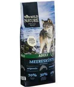 Dehner Wild Nature Trockenfutter für Hunde Meeresküste Kleine Krokette Adult, Makrele