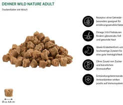 Dehner Wild Nature Trockenfutter für Katzen Auwald Adult, Hirsch