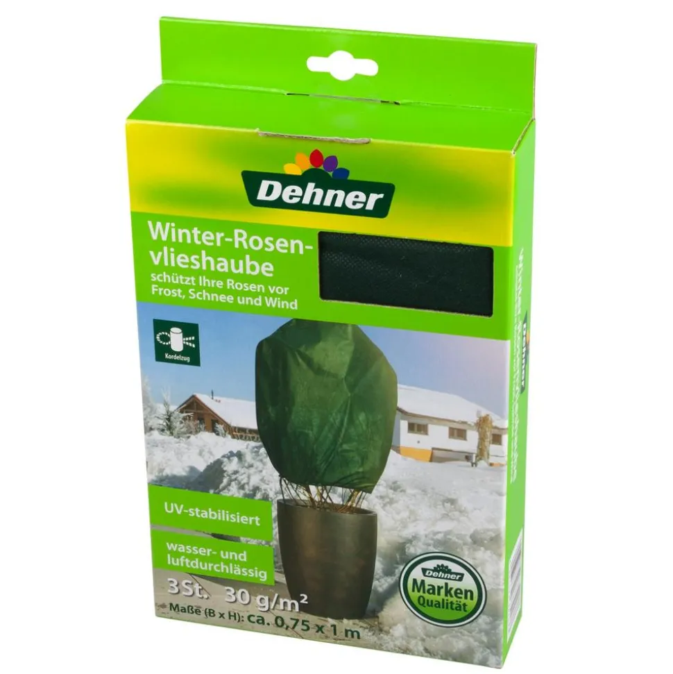 Dehner Winterschutz Rosen-Vlieshaube, 3 Stück, ca. B75/H100 cm