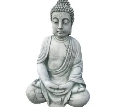 Denscho Stein-Buddha, 33 x 26 x 50 cm