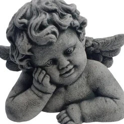 Denscho Stein-Engelsbüste Adam, ca. B20/H16/T14 cm