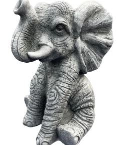 Denscho Steinfigur Lustiger Elefant, ca. H30 cm