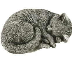 Denscho Stein-Katze schlafend, 22 x 27 x 11 cm
