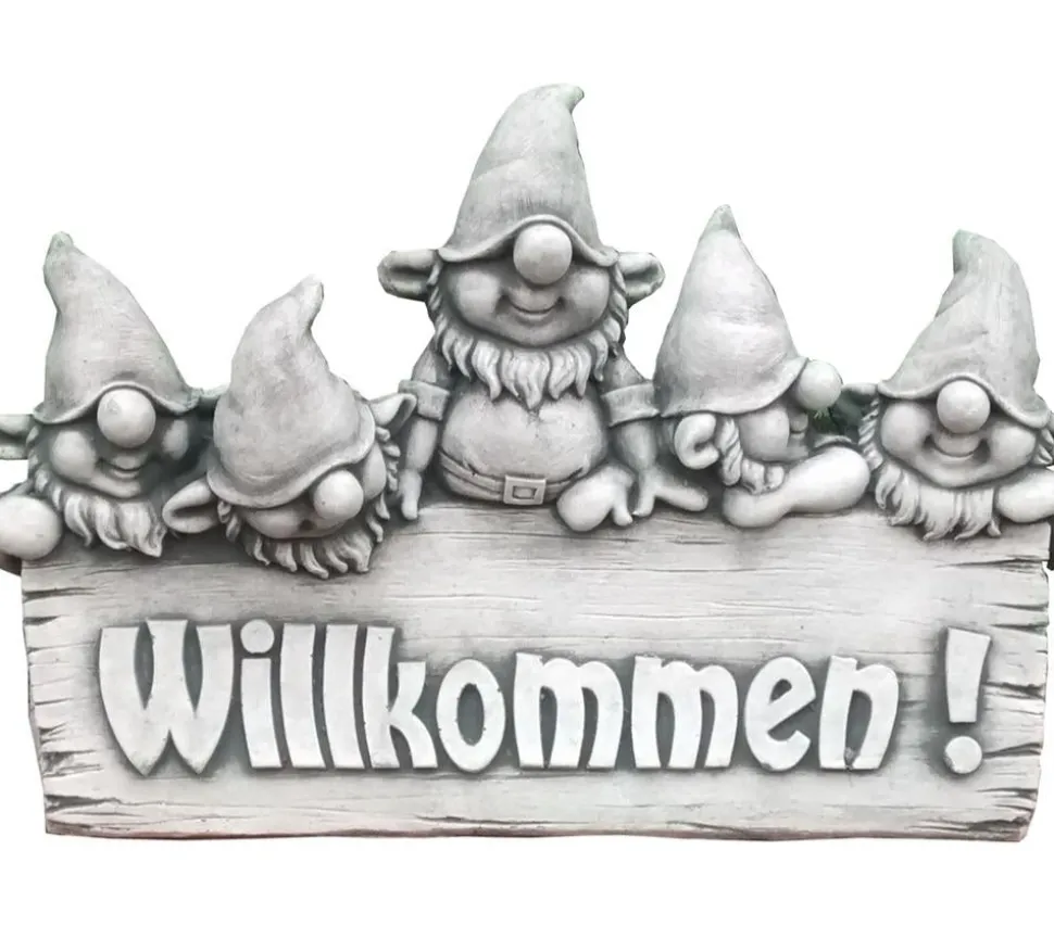 Denscho Willkommen-Schild Zwerge