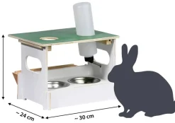 dobar® petlife Futterbar-Set Hopsi, ca. B31/H21,5/T25 cm