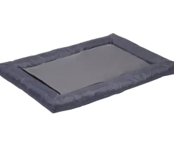 dobar® petlife Liegekissen mit Kühlmatte, rechteckig, grau, ca. B76/H7/T58 cm