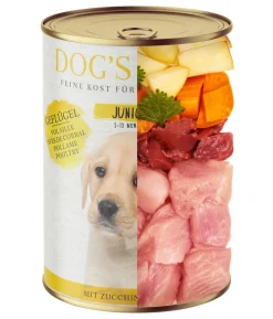 DOG'S LOVE Nassfutter für Hunde Junior, 6 x 400 g