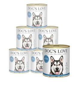 DOG'S LOVE Nassfutter für Hunde Adult, 6 x 800 g