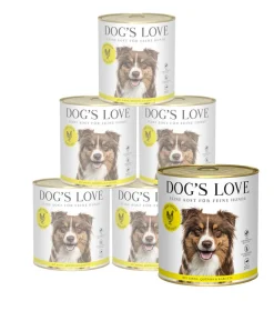 DOG'S LOVE Nassfutter für Hunde Adult, 6 x 800 g