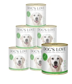 DOG'S LOVE Nassfutter für Hunde Adult, 6 x 800 g