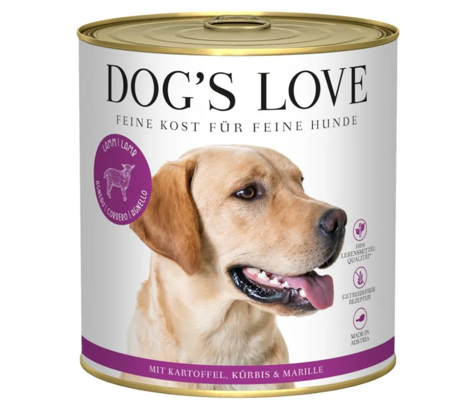 DOG'S LOVE Nassfutter für Hunde Adult, 6 x 800 g