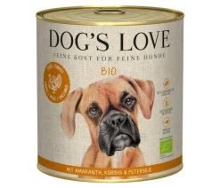DOG'S LOVE Nassfutter für Hunde Bio, 6 x 800 g