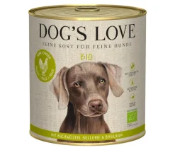 DOG'S LOVE Nassfutter für Hunde Bio, 6 x 800 g