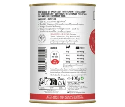 DOG'S LOVE Nassfutter für Hunde Bio, 6 x 400 g