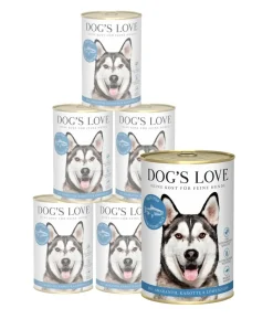 DOG'S LOVE Nassfutter für Hunde Adult, 6 x 400 g