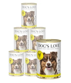 DOG'S LOVE Nassfutter für Hunde Adult, 6 x 400 g