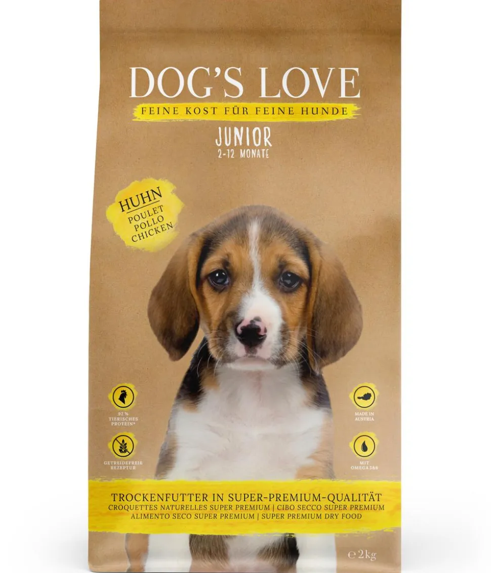 DOG'S LOVE Trockenfutter für Hunde Junior