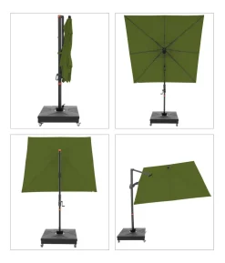 Doppler Ampelschirm myZone AX, quadratisch, ca. B210/T210 cm