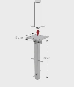 Doppler Bodenanker für Sonnenschirm