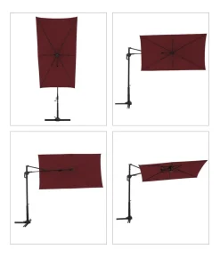 Doppler Pendelschirm Active Green Edition City, rechteckig, ca. B245/H235/T135 cm