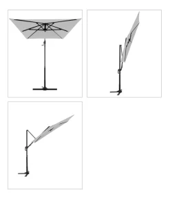 Doppler Pendelschirm Active Green Edition City, rechteckig, ca. B245/H235/T135 cm