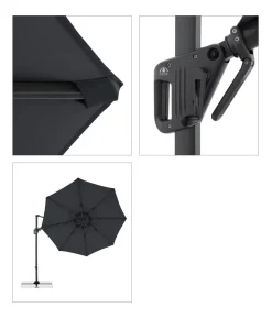Doppler Pendelschirm Life Side, rund, ca. Ø310 cm