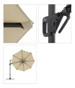 Doppler Pendelschirm Life Side, rund, ca. Ø310 cm