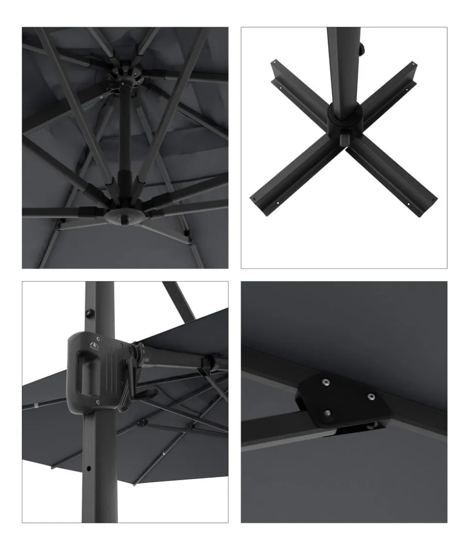 Doppler Pendelschirm Life Side, rund, ca. Ø310 cm