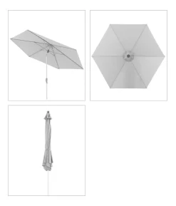 Doppler Sonnenschirm ACT Auto-Tilt, quadratisch, ca. B240/T240 cm