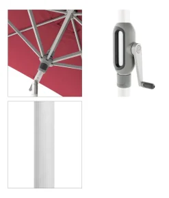Doppler Sonnenschirm ACT Auto-Tilt, quadratisch, ca. B240/T240 cm