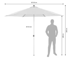 Doppler Sonnenschirm ACT NEO Push up, rund, ca. Ø310 cm