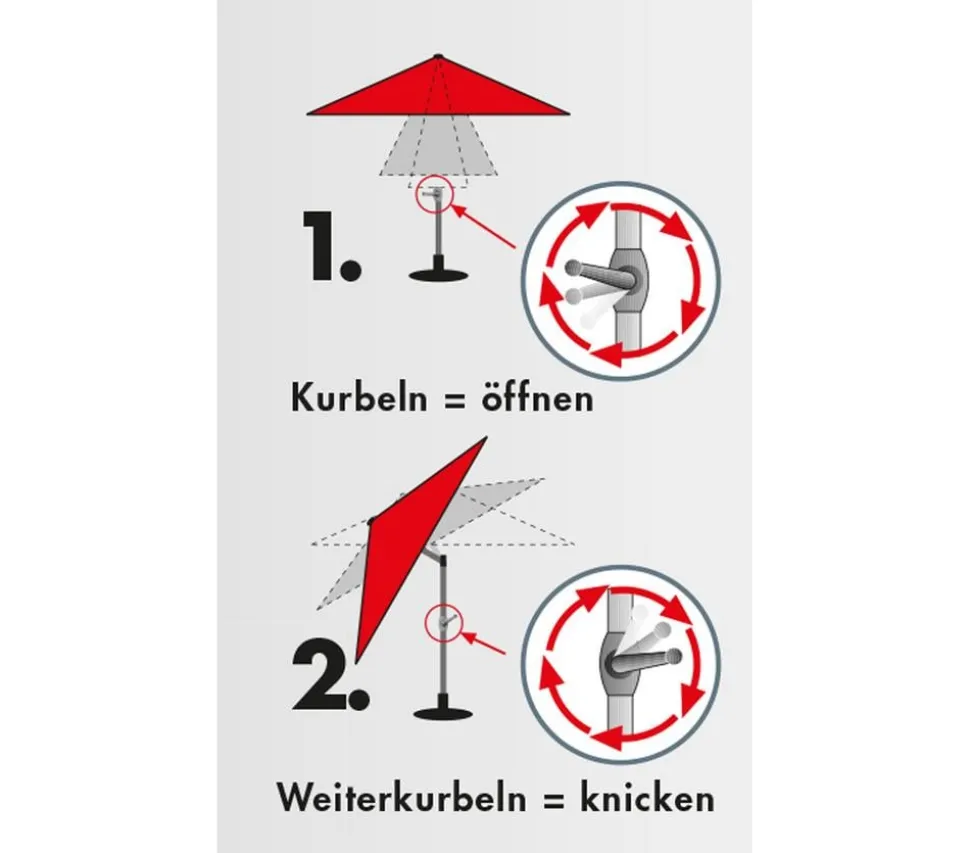 Doppler Sonnenschirm Expert Auto Tilt, rund, ca. Ø320 cm