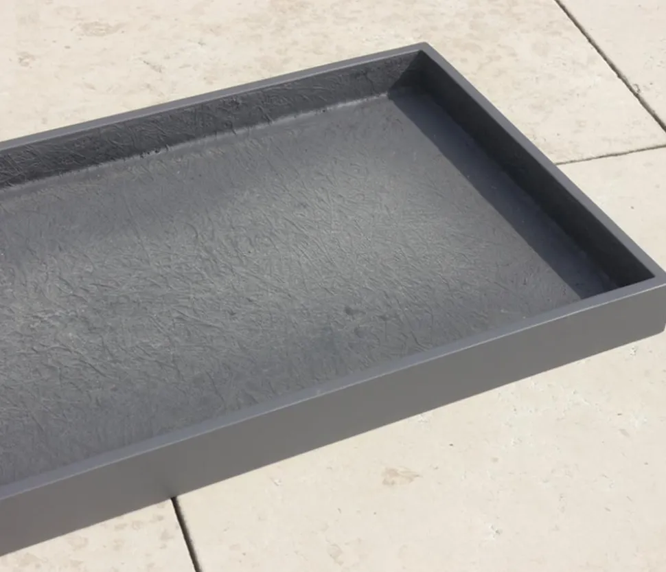 Eastwest Fiberglas-Untersetzer Bassin, rechteckig