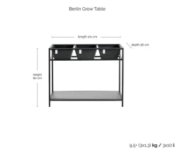 Ecopots Kunststoff-Hochbeet Berlin, ca. B101/H80/T36 cm