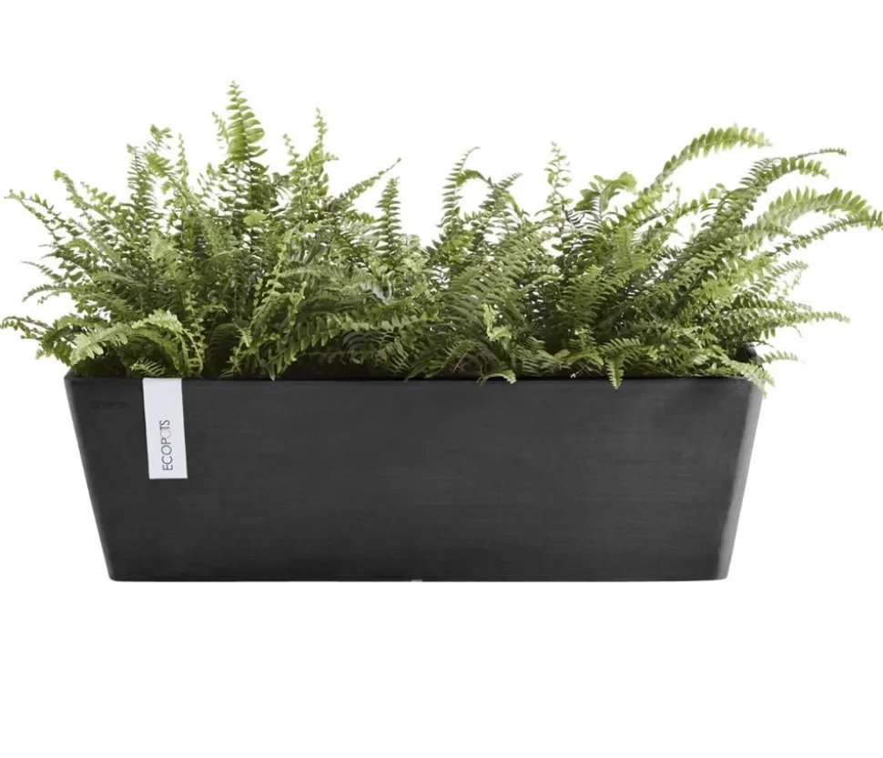 Ecopots Kunststoff-Kasten Bruges mit Wassersystem, rechteckig