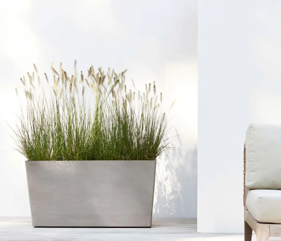 Ecopots Kunststoff-Kasten Paris mit Rollen, rechteckig