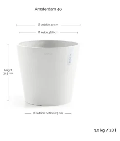 Ecopots Kunststoff-Topf Amsterdam, rund