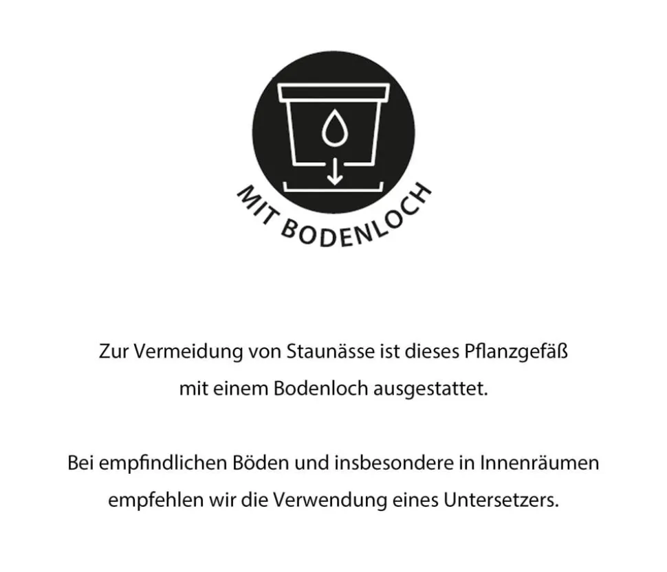 Ecopots Kunststoff-Topf Brussels, rund