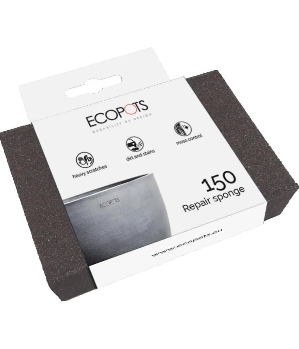 Ecopots Reparaturschwamm, dunkelgrau, B10/H7/T2,5 cm