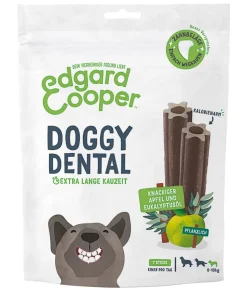 Edgard & Cooper Hundesnack Doggy Dental, Apfel & Eukalyptusöl, 8 x 105 g