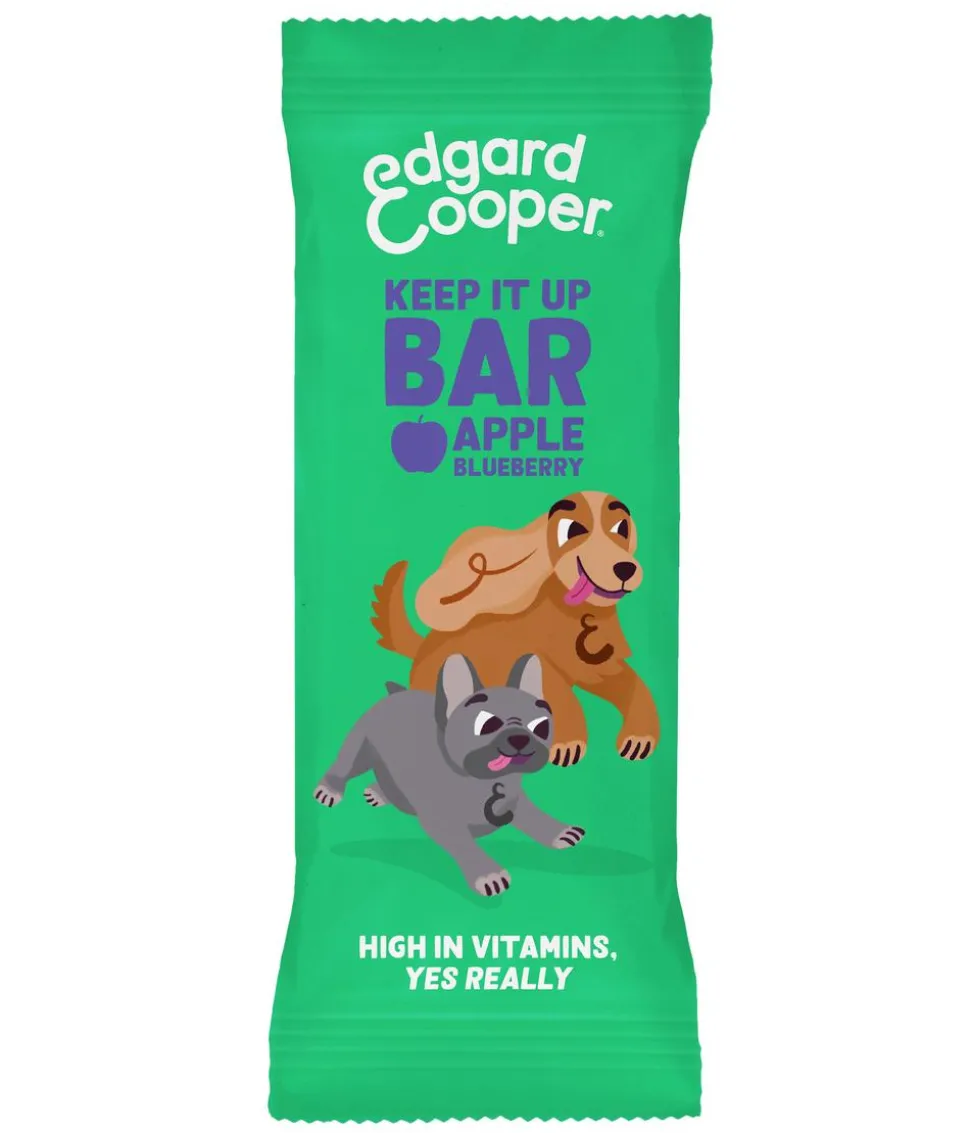 Edgard & Cooper Hundesnack Keep It Up Bar, Apfel & Blaubeere, 24 x 30 g
