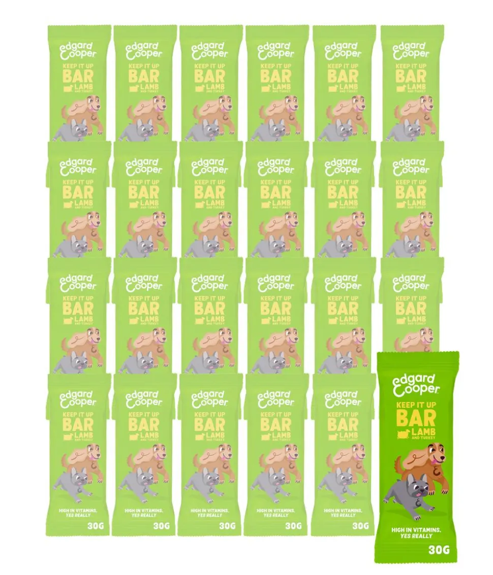 Edgard & Cooper Hundesnack Keep It Up Bar, Lamm & Truthahn, 24 x 30 g