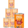 Edgard & Cooper Nassfutter für Hunde, Saftiges Huhn & Truthahn Adult, 6 x 400 g